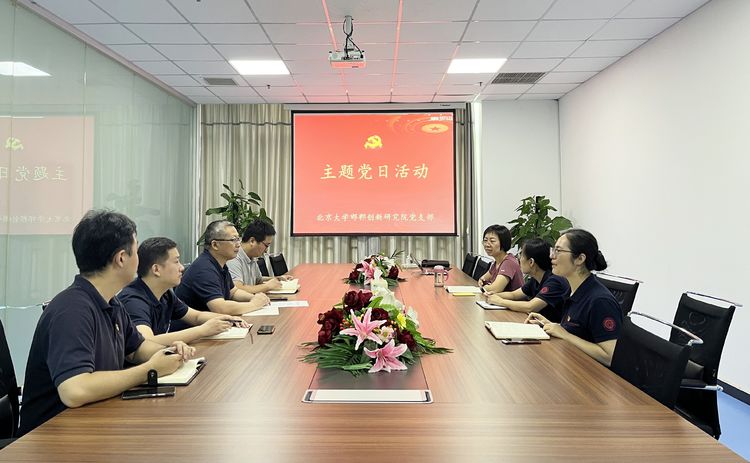 北京大学邯郸创新研究院党支部召开主题党日活动